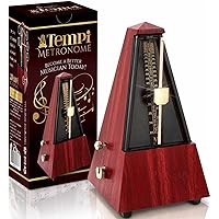 Tempi Mechanical Metronome for Musicians - Includes Ebook and 2-Year Warranty - Metronome for Piano/Guitar/Violin, Metronome 