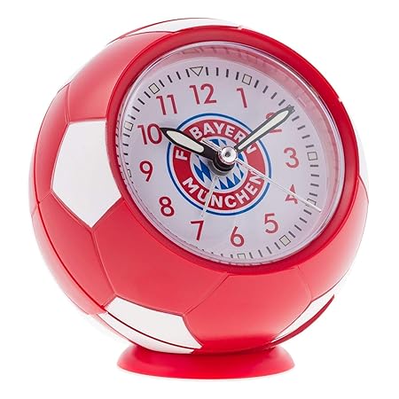 FC Bayern München Wecker, Uhr im Fußball-Look FCB - Plus Lesezeichen I Love München