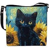 HUGS IDEA Boho Bags for Women Leather Handbag Shoulder Bucket Crossbody Purse