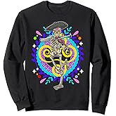 Day of the Dead Skeleton Playing Violin Sugar Skull Sweatshirt