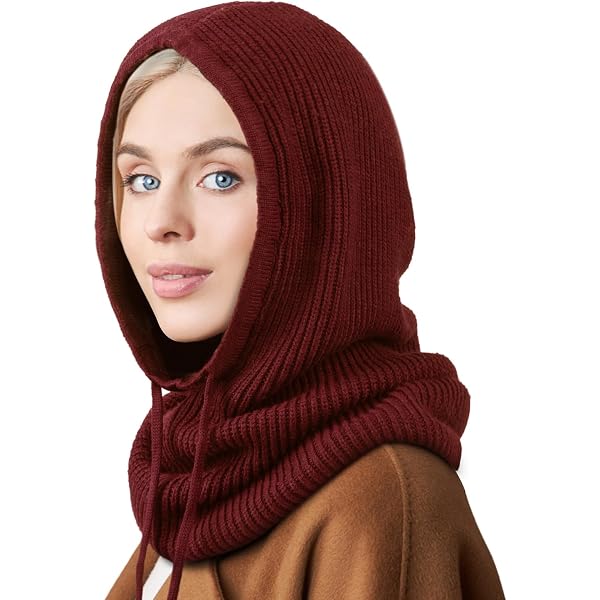 Facecozy Winter Hats for Women, Hooded Scarf Hat for Women  display picture 2
