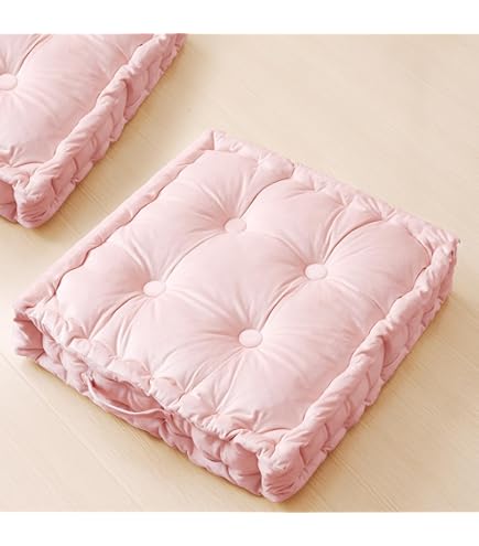 Amazon.com: Pink Floor Pillow Set of 2 – Stylish Corduroy Cushions