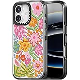 Rosarnnah for iPhone 17 Case Cute - Durable Shockproof 6.6 ft Drop Impact Phone Case - Funny Passion Flower Design (6.3") Black