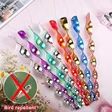 Yafe 8Pcs Reflective Bird Deterrents 30cm 7 Colors Wind Spinner view 2