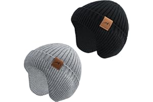 POXIMI Baby Boy Winter Hat Toddler Warm Beanie Girl Knit Hats with Earflap Kid Cute Earmuffs