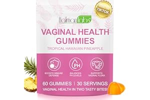 MXCZBSM Vaginal Probiotics Gummies for Women, PH Balance for Women, Hawaiian Pineapple Gummies for PH Health, Improve Immune, Women's Vaginal Health Supplement, 60 Gummies
