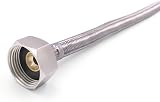 Xcel Home 3/4 inch BSP Flexible Hose 300mm Pair Stainless Steel Braided view 3