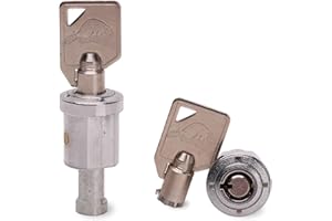 ENTERVENDING Tubular Lock and Key for Beaver Gumballs Machine – Top Lid Lock and Key Assembly for Vending Machines by Beaver