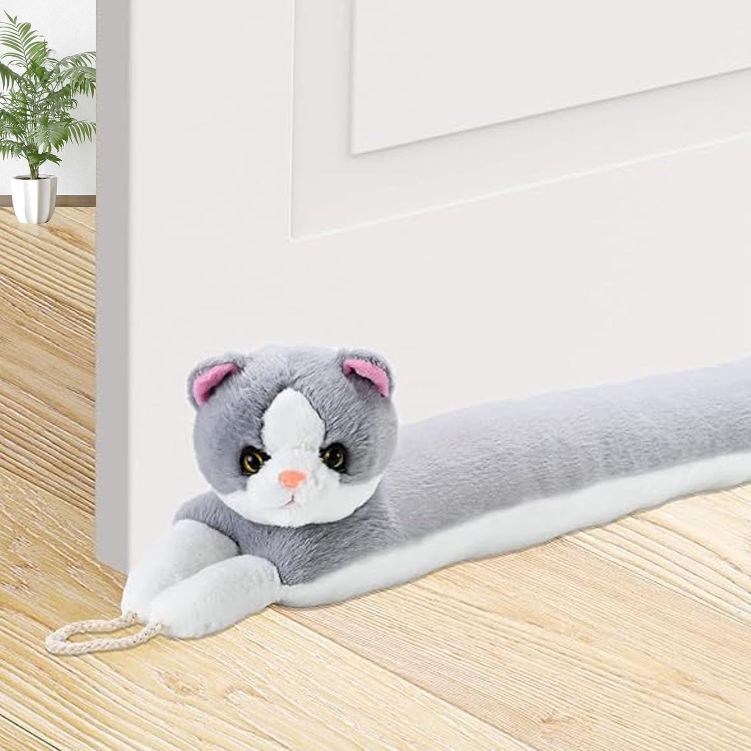 Draft Stoppers - YOOGO Door Draft Stopper,32 Inch Door Draft Stoppers for Bottom of Door,Weighted Under Door Draft Stopper,Door Draft Noise/Wind/Smoke/Light/Air Blocker,Animal Cat Decorative Front Door Draft Stopper