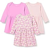 Amazon Essentials Baby-Girls Cotton Long-Sleeve Dress