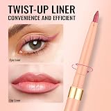 Oulac Matte Pink Lipliner Pencil Waterproof LL01 Dusty Rose Retractable view 6
