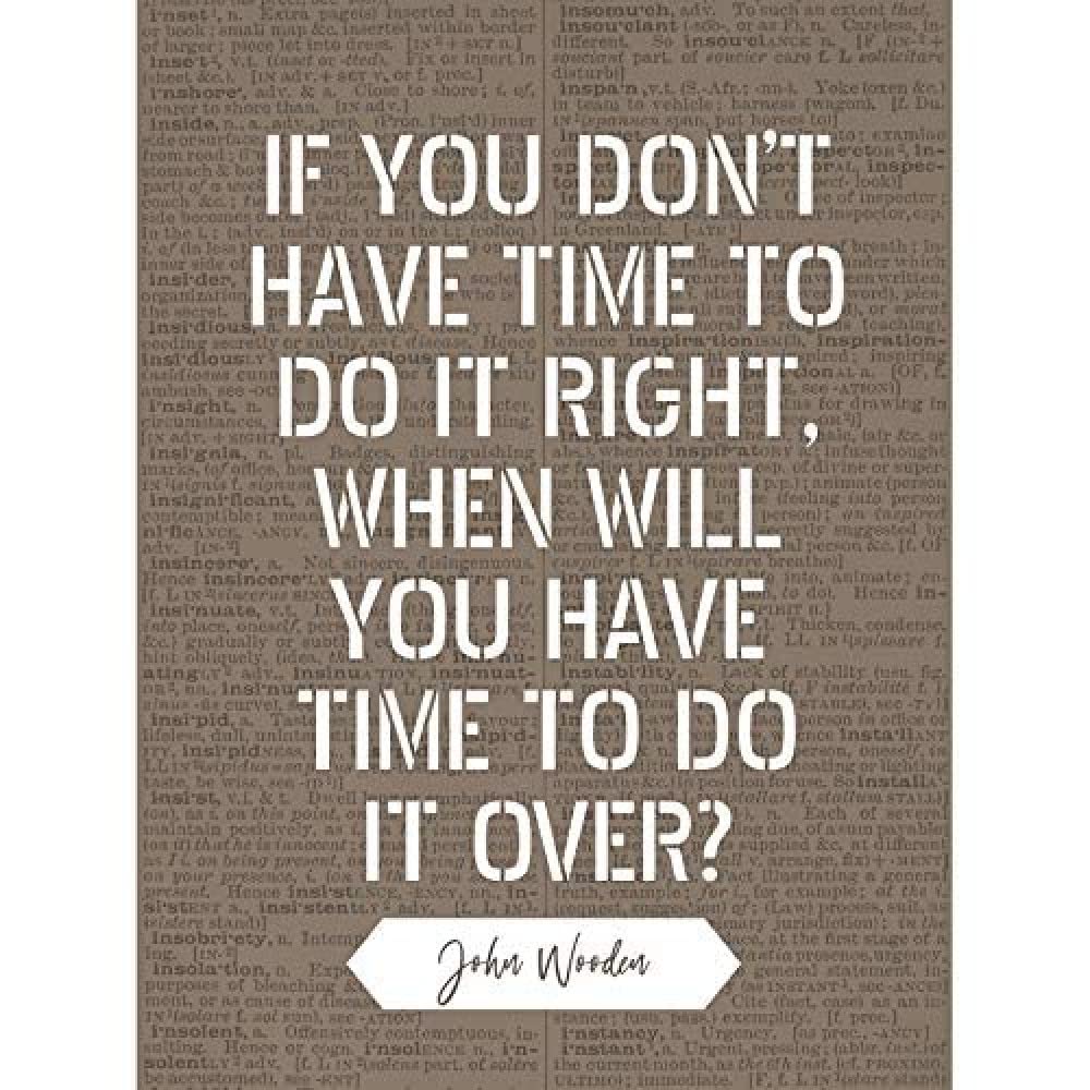 Artery8 Quote John Wooden Do It Right Basketball Coach Art Print Canvas Premium Wall Decor Poster Mural