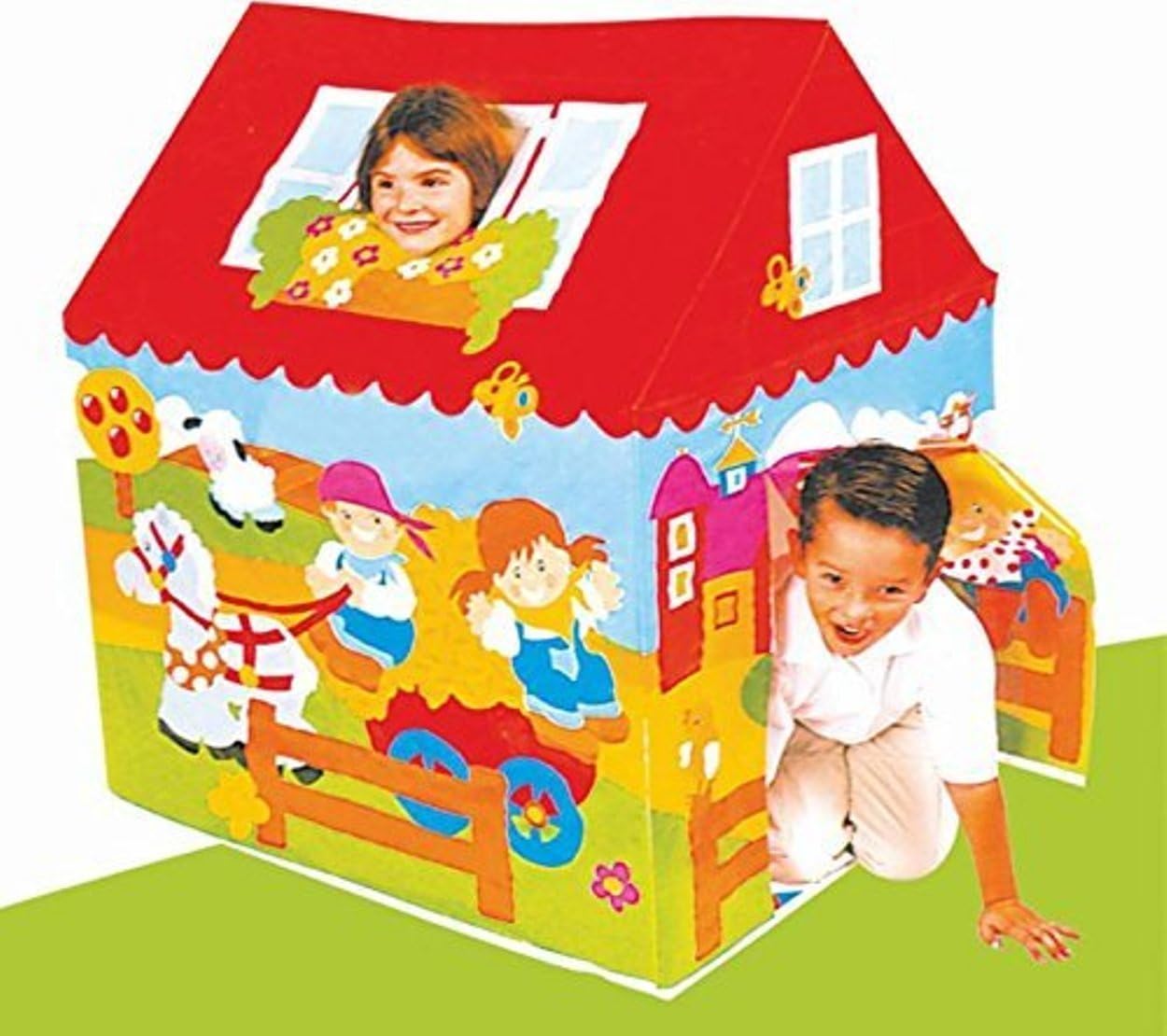 Mahvi Toys Kids House Big Size Tent, Playhouse -- Fun Cottage for Indoor or Outdoor Activity (Multicolor)