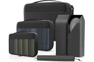 TOPBAG 5 Set Packing Cubes for Suitcases, Travel Packing Organized Cubes for Carry On Suitcases,Lightwight Luggage Organizer Bags with Travel Accessories