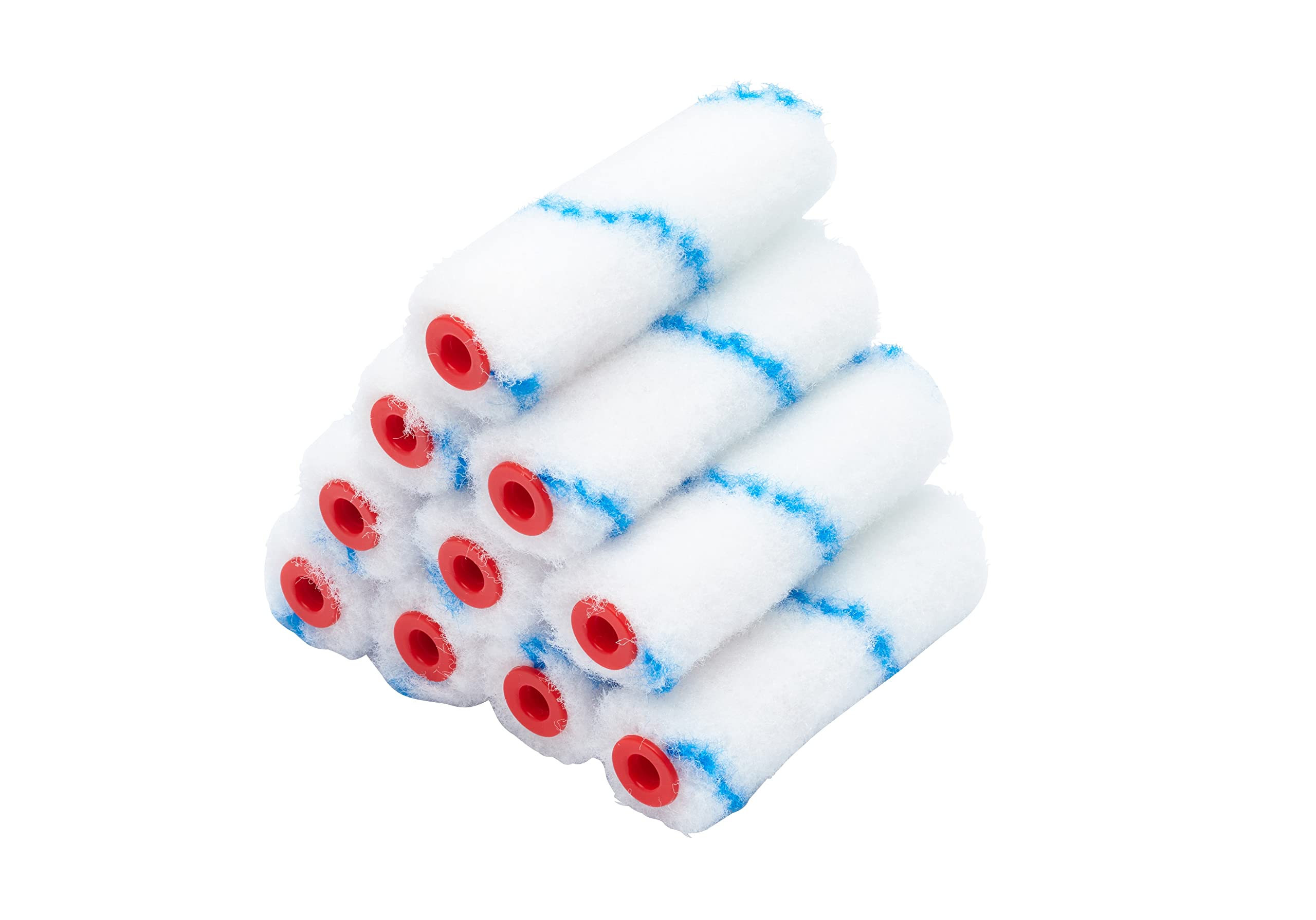 ProDec Advance 10 pack 4 inch Solvent Resistant Mini Paint Rollers for Painting with Emulsion, Floor and Two Pack Paints, Gloss, Satin, Primer, Undercoat on Floors, Walls, Ceilings, Wood and Metal, 4"