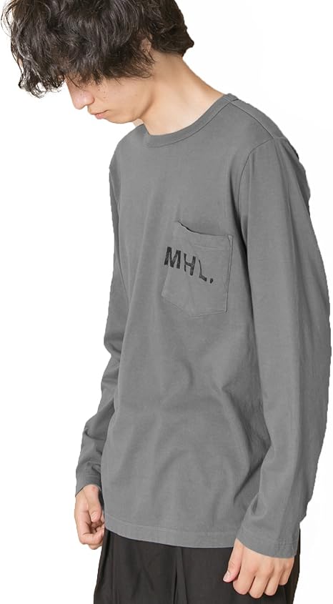 Amazon アーバンリサーチ Tシャツ Mhl Urban Research 別注logo Long Sleeve T Shirts メンズ Grey Xl Tシャツ カットソー 通販