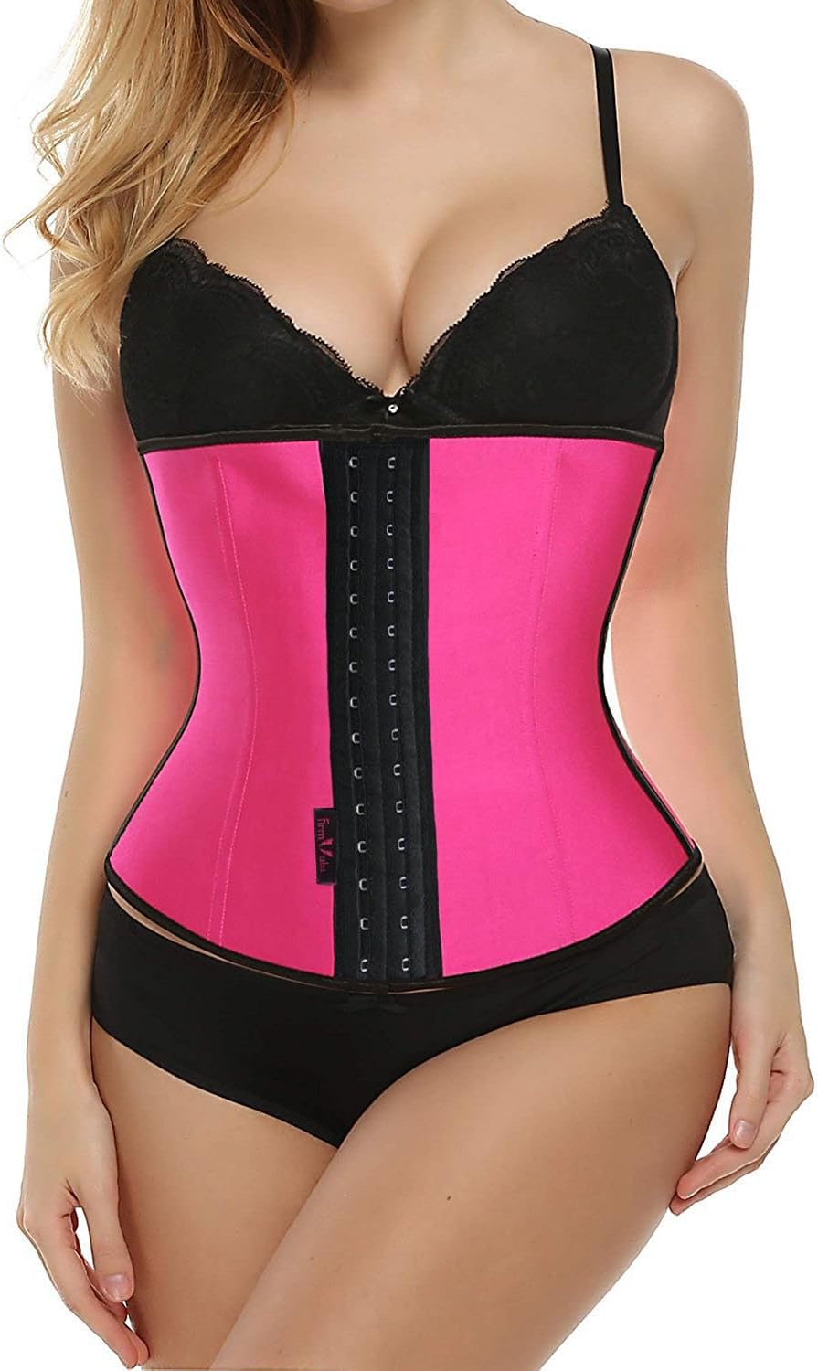 Women's Classic 3 Hooks Fajas Waist Trainer Shapewear Workout Waist Cincher (X-Large, 24-4)