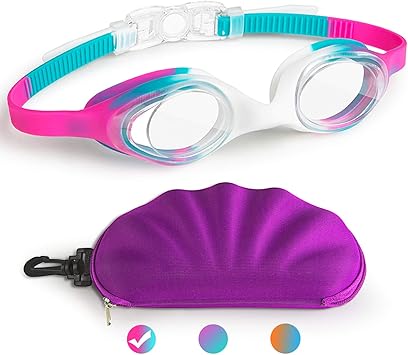 Amazon 子供用水泳ゴーグル 男の子 女の子 子供 2 10歳 幼児 水泳ゴーグル ワイドクリアビジョン 簡単調節 漏れなし 曇り止め Uv保護 ソフトシリコン 子供用ゴーグル Careula スポーツ アウトドア