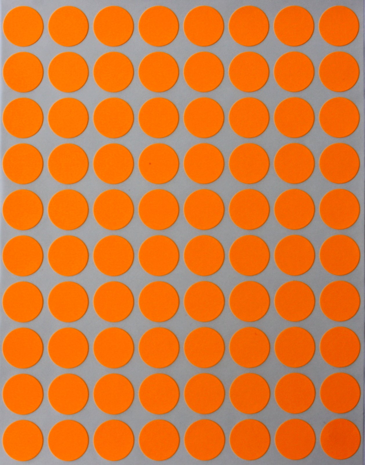 Royal Green (13MM) Neon Orange Color Coding Labels for Inventory and Labeling 1.3 CM Circle Dot Stickers 1200 Pack