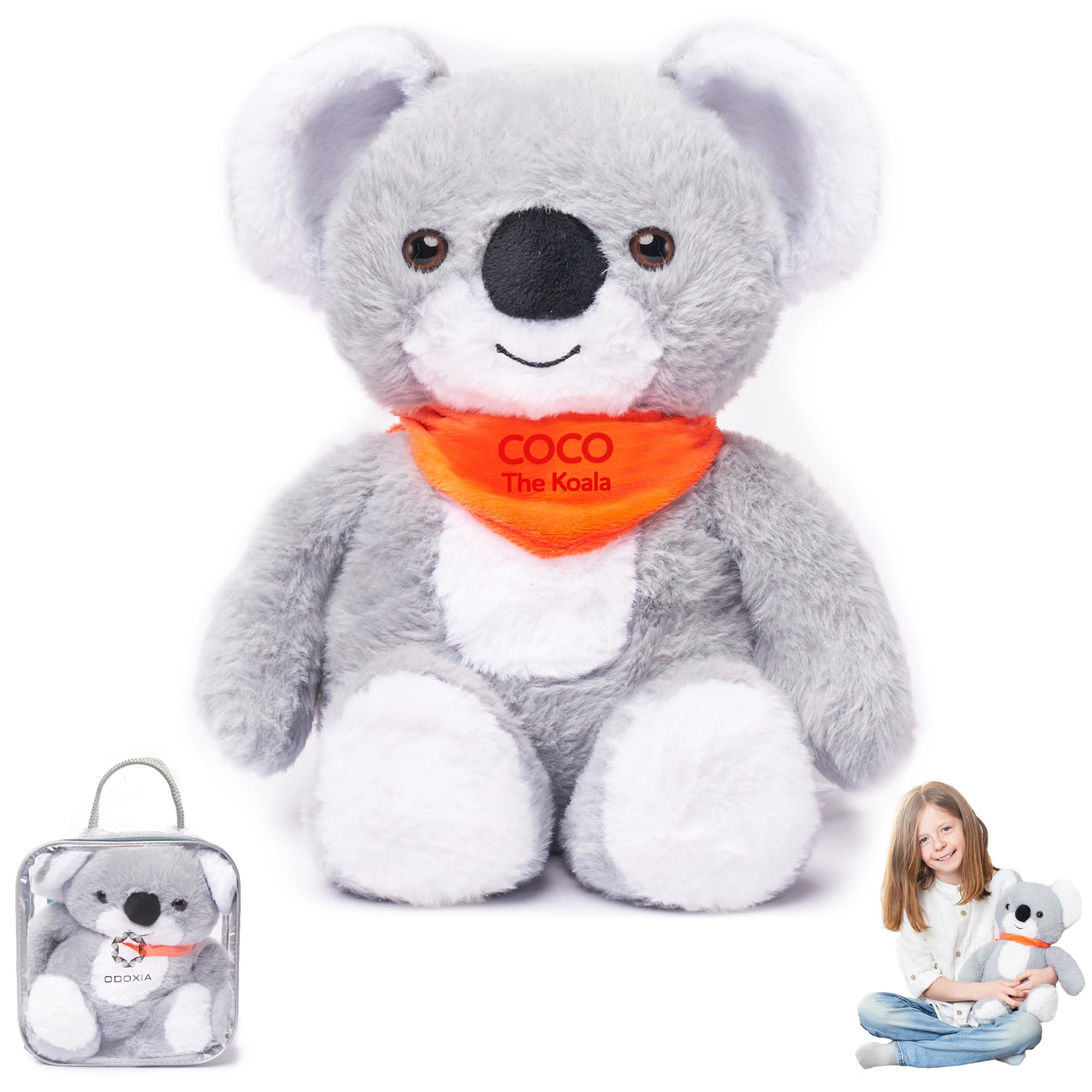 Weighted Stuffed Animals 1.4 Kg for Anxiety | Relief Anxiety Koala | Stuffed Weighted Plush Toy for Kids & Adults | Weighted Anxiety Teddy | Carrying Bag Included | Machine Washable Weighted Plushies