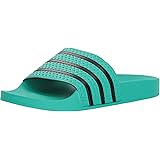 teal adidas slides