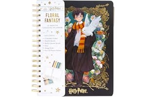 Harry Potter: Floral Fantasy 12-Month Undated Planner: (Harry Potter School Planner School, Harry Potter Gift, Harry Potter Stationery, Undated Planner)