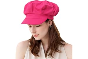 HENGWOYS Newsboy Hats for Women -100% Cotton Womens Newsboy Cap Vintage Cabbie Hat - Pageboy Hats for Women Girls Ladies Gift