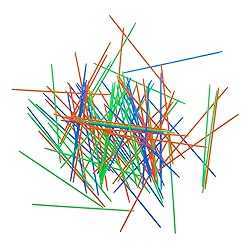 Boao 200 Pieces Pick up Sticks Game Toys with 2