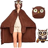 Wearable Blanket Hoodie Adult - Super Soft Animal Blanket with Gloves, Comfortable Warm Gifts for Party Halloween Christmas