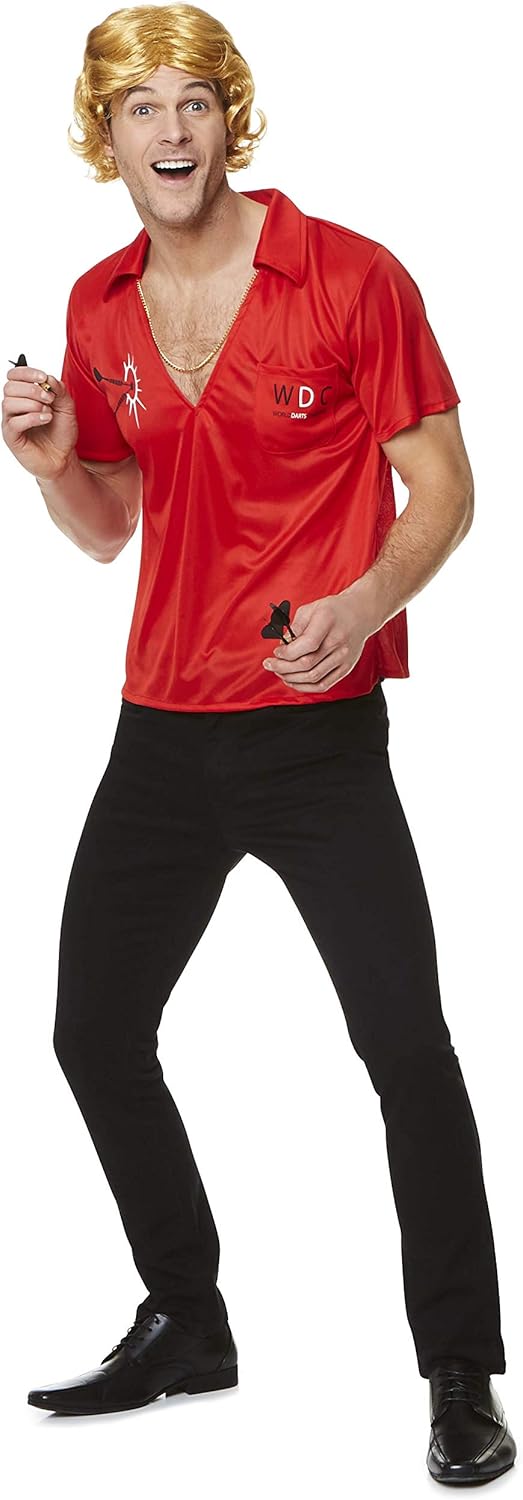 Karnival 82233 1980's Darts Champ Kit Costume, Men, Multi, Medium - Image 3