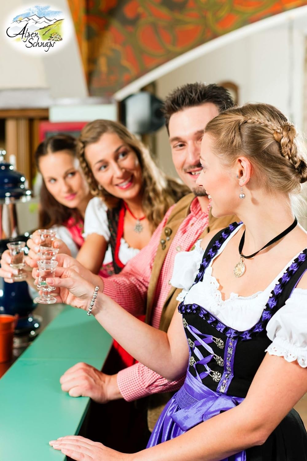 Alpenschnaps Steinbeisser Himbeere (1 L) – Milder, aromatischer Himbeerschnaps – Obstschnaps mit Rezeptur aus dem Alpenland – Schnaps für den Genuss nach dem Essen – 35 % Vol. 3