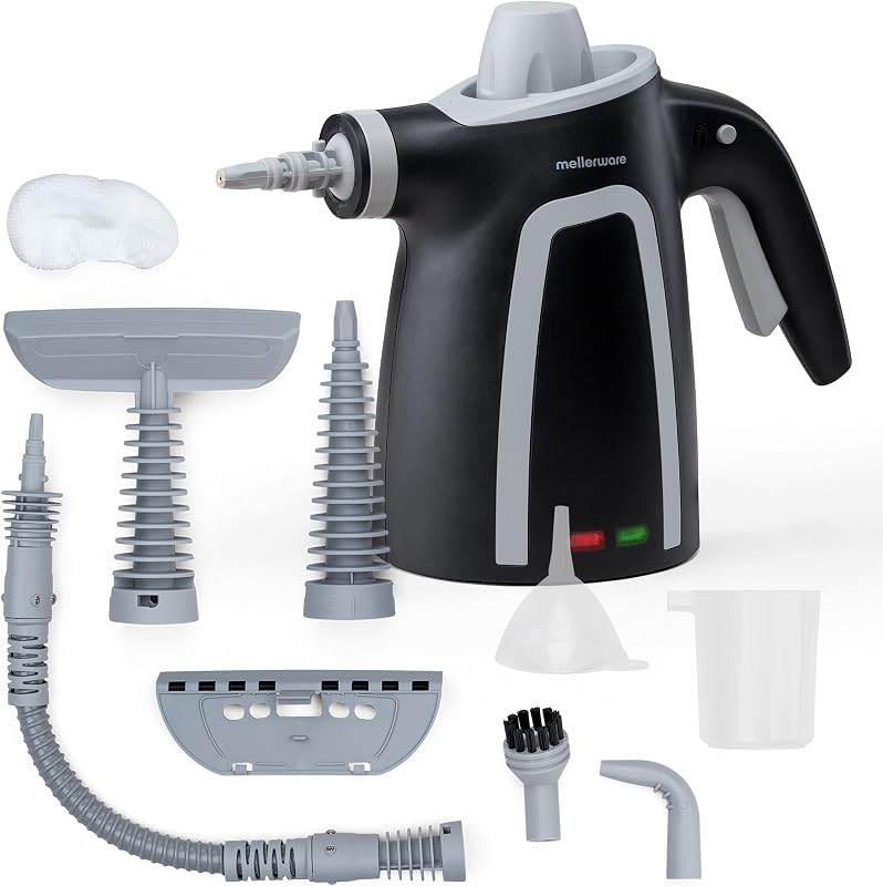 - Limpador a Vapor Portátil 1050W, Vaporizador Multiusos, 9 Acessórios