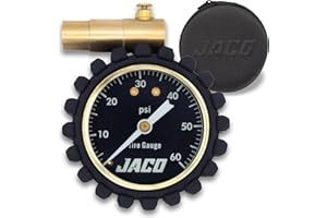 JACO SUPERIOR PRODUCTS JACO MBX-60 Presta Tire Pressure Gauge for Bikes (Max 60 PSI) | MTB & XC Series