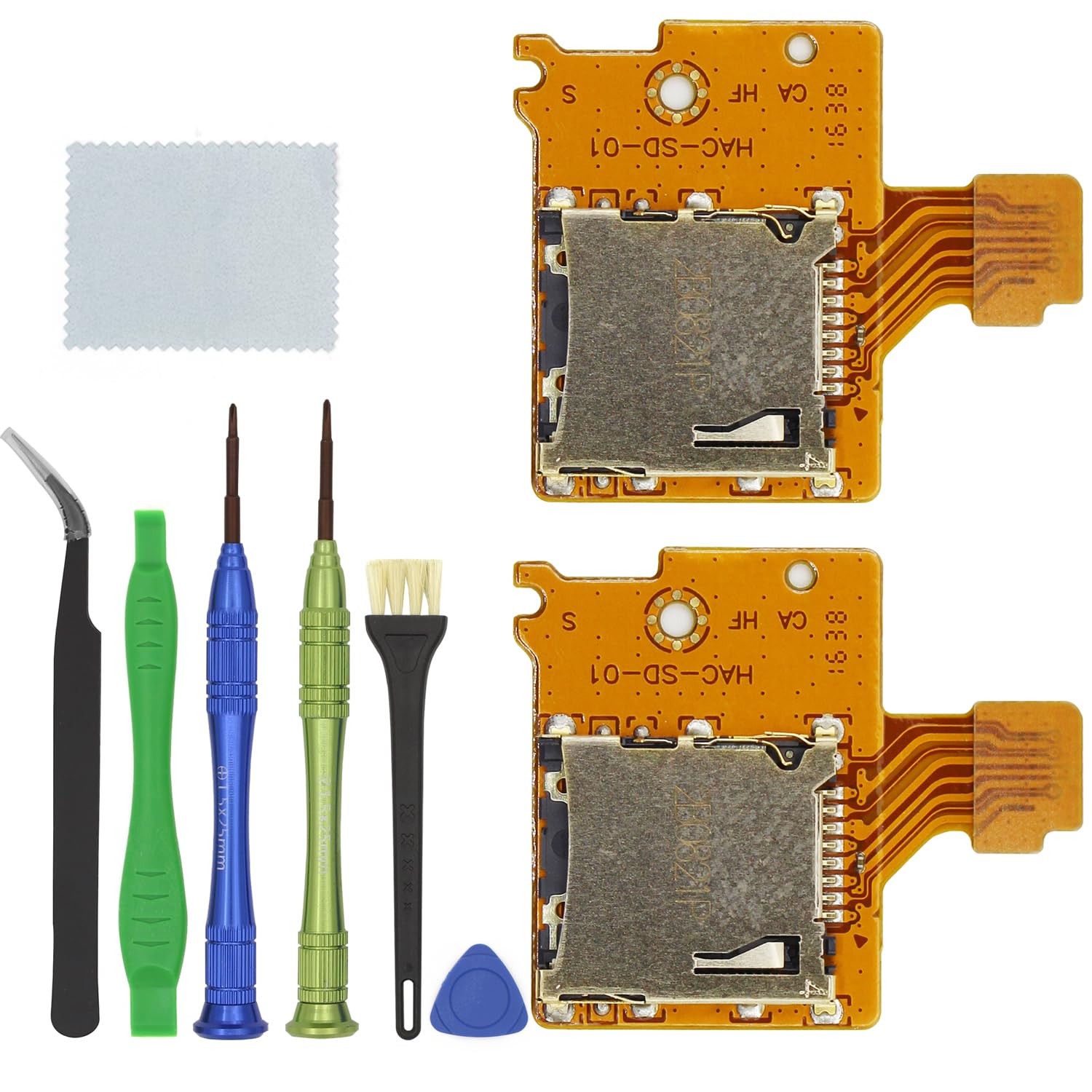 2 Pack Replacement Micro SD Card Reader for Nintendo Switch HAC-SD-01, TF Memory Card Slot Reader Board Replacement for NS Console