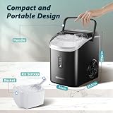 EUHOMY Nugget Ice Maker Chewable Ice Machine 6 Mins Self-Cleaning Quiet view 2