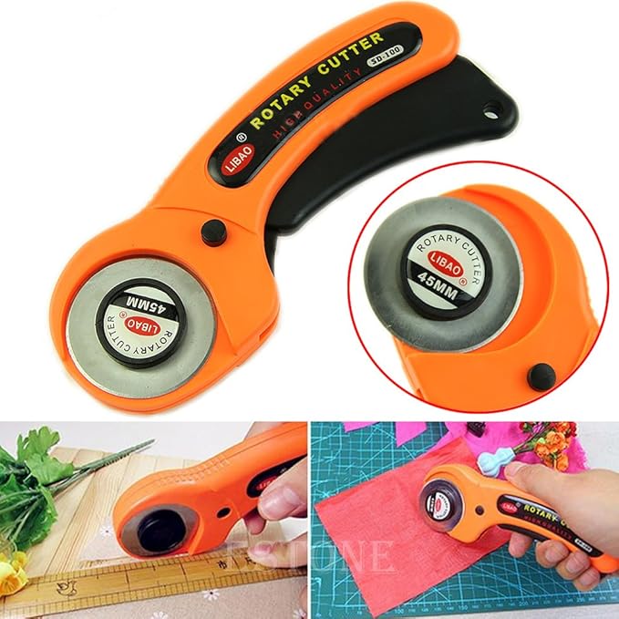 HeroNeo® 45mm Rotary Cutter Premium Quilters Sewing Quilting Fabric