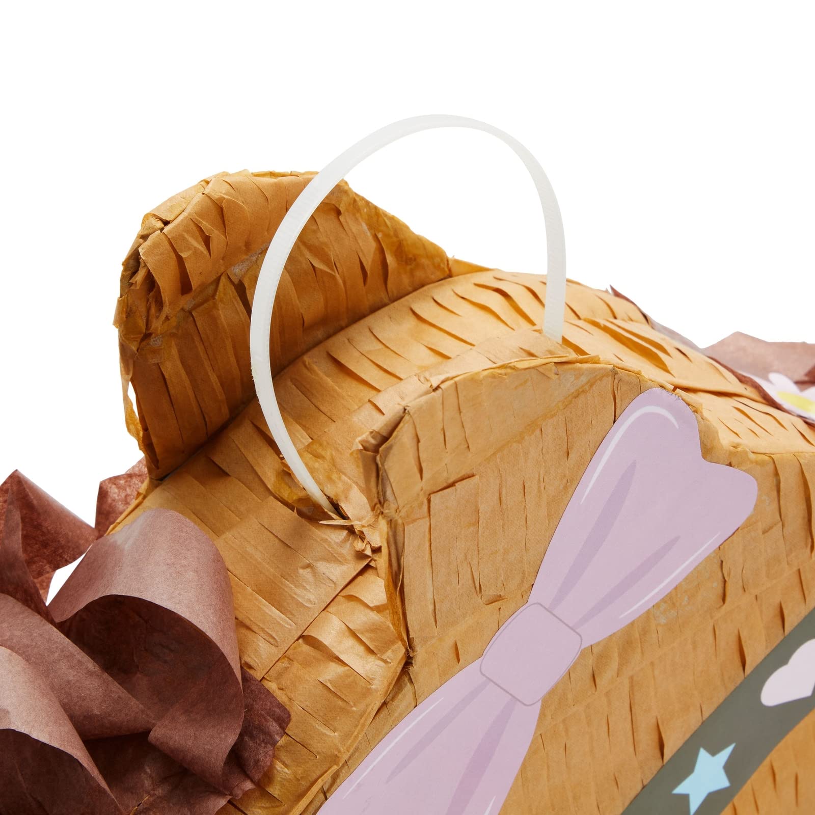 BLUE PANDA Horse Pinata - Small 12 x 16 x 3 in Brown & Pink Paper - Farm & Western Pinata for Horse Party & Pony Birthday Decorations