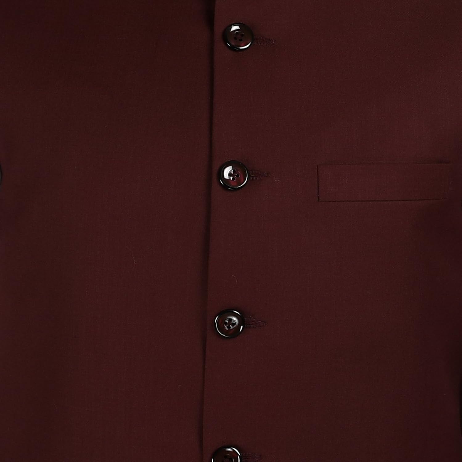 la rainbow mens cotton bandhgala modi jacket/waistcoat-maroon