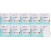 Buf-Puf Facial Sponge, Dermatologist Developed, Removes Deep Down Dirt &amp; Makeup That Causes Breakouts and Blackheads, Reusable, Exfoliating, White, 10 Count