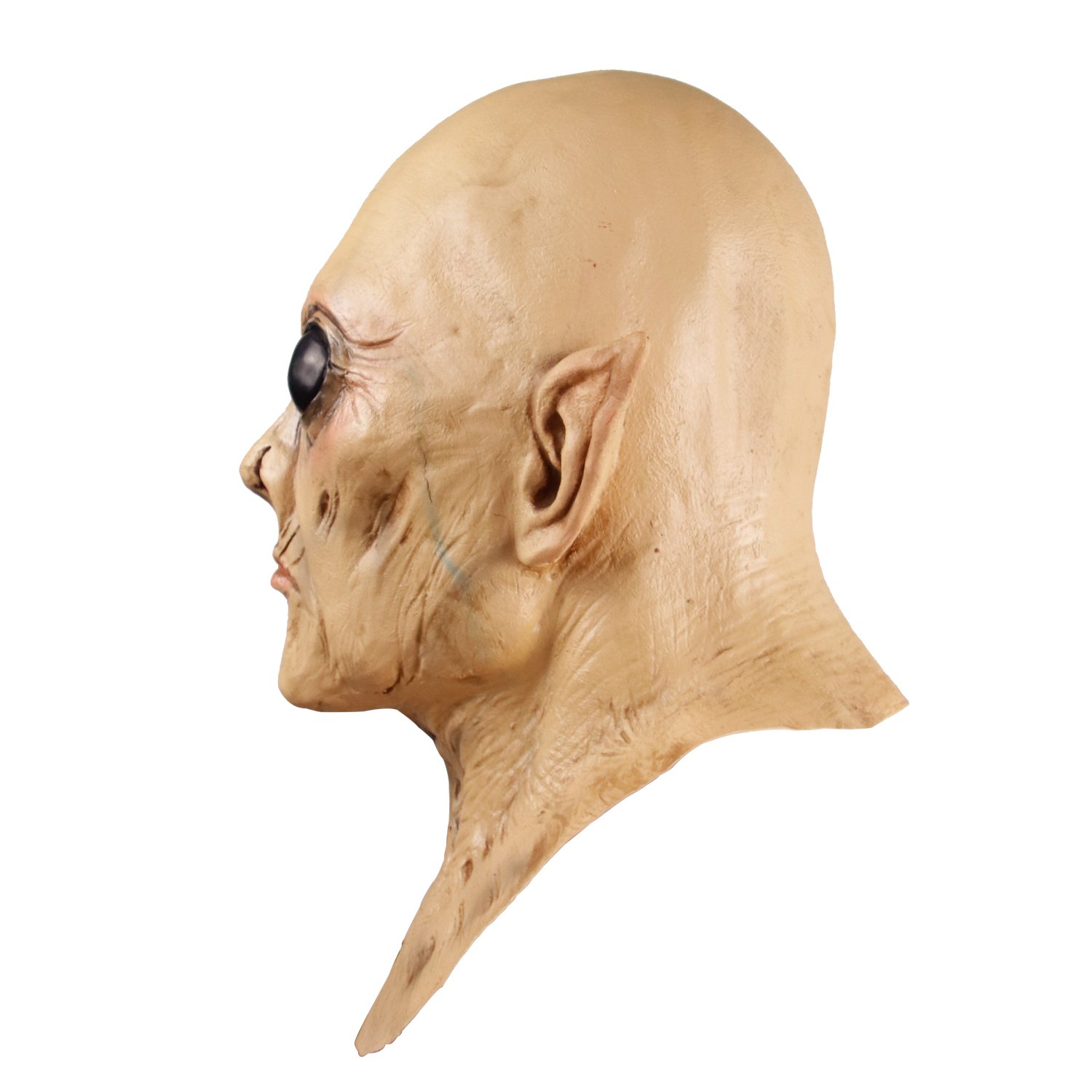 Molezu Horror UFO Alien Mask, Latex Creepy Geezer Mask, Halloween Costume Party Decoration Mask