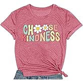 COMIZI Be Kind Shirt Women Choose Kindness Tshirt Cute Kindness Teacher Tee Tops