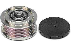 A-Premium Alternator Freewheel Clutch Pulley Compatible with Hyundai Sonata 2006-2008 & Kia Optima 2006-2009, 2.4L, 6 Grooves Clockwise