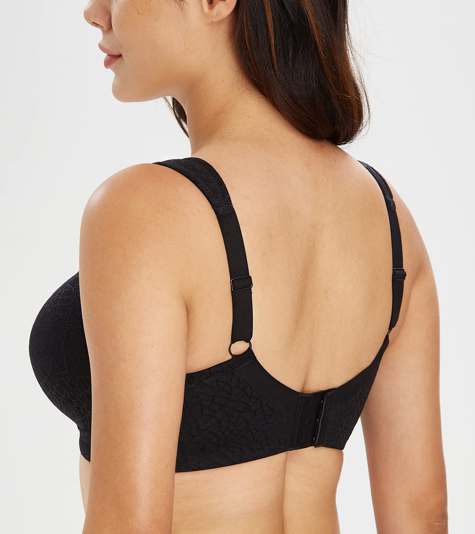 Lemorosy Women's Plus Size Full Coverage Non Padded