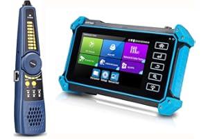 EVERSECU CCTV IP Camera Tester Monitor with Cable Tracer, 8MP AHD CVI TVI CVBS IP Camera Test 4K HD Display Video Monitor 5inch IPS Touch Screen IPC Tester with POE PTZ WiFi RS485 HDMI & VGA Input