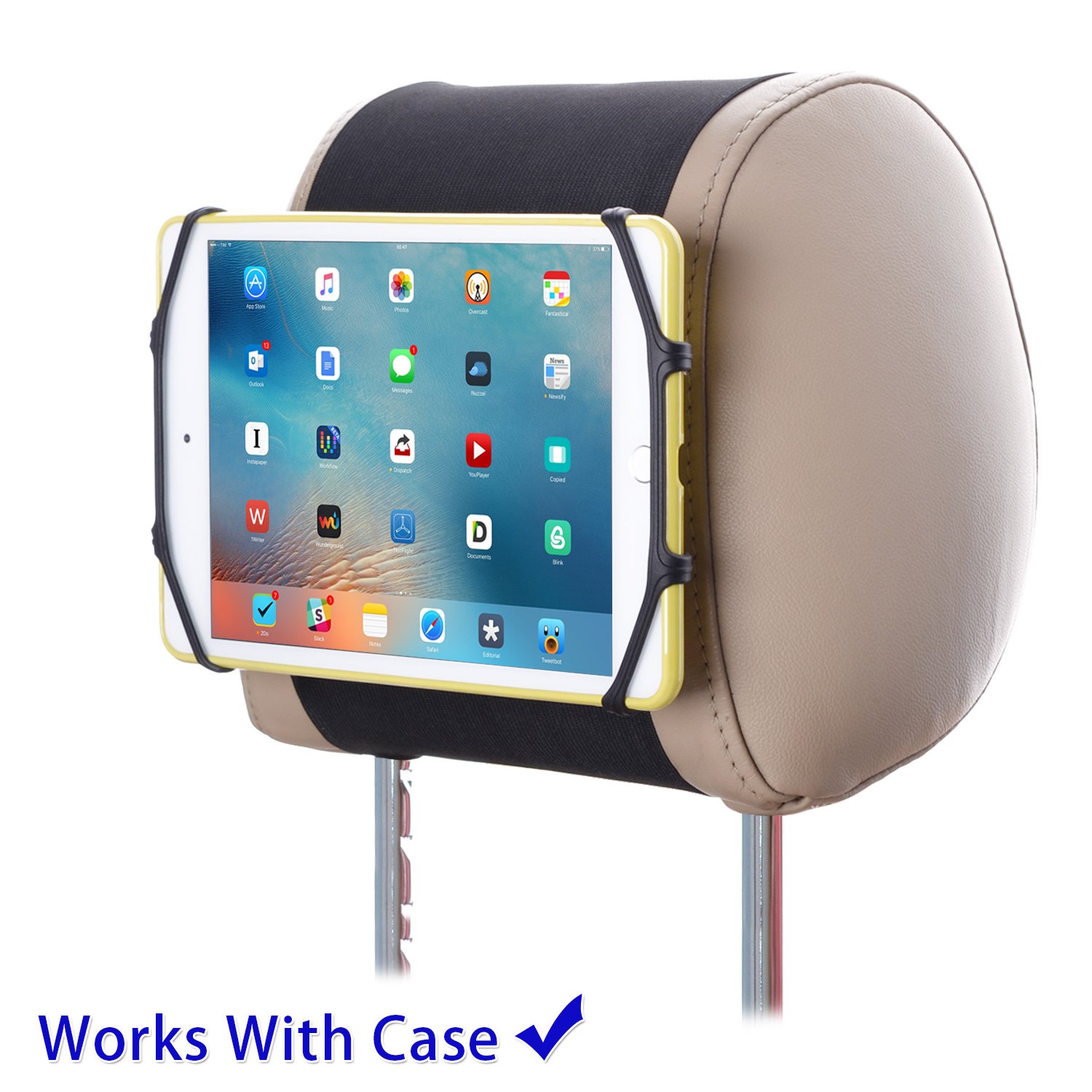 TFY Car Headrest Mount Silicon Holder for Game Machine Nintendo Switch