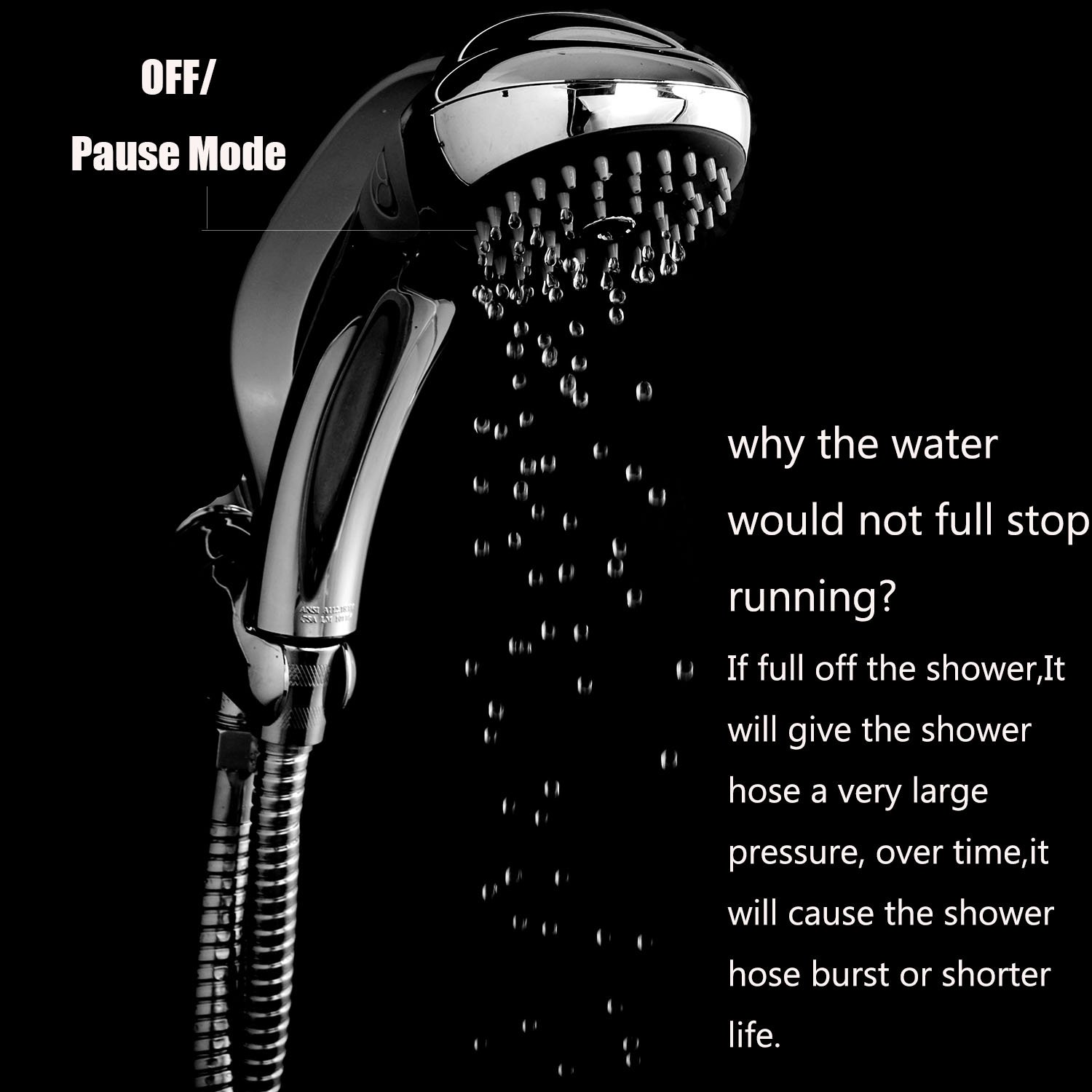 Showerheads & Handheld Showers Deliao Handheld Shower Head Set With 79