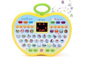 Pearoft Learning Tablet for 2 3 Year Old,Preschool Learning Tablet Pad Toy for Girls Kids Age 1 Year Old Early Development Toy for Toddler Girls 12 Month 18 Month