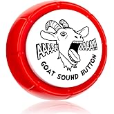 FunisFun Goat Button Desk Toy with Goat Squeak for White Elephant Gag Gifts | Funny Button with Sheep Sound for Men Women Office Gifts, Novelty Toys for Playing Jokes