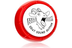 FunisFun Goat Desk Toy with Goat Squeak, Funny Button with Sheep Sound for White Elephant Gag Gifts Men Women Office Gifts for Dad from Daughter Son, Novelty Toys for Playing Jokes