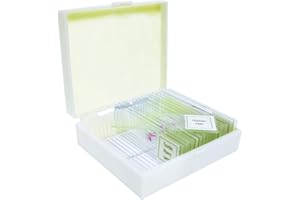 Vision Scientific VSH130 Prepared Slide Set – Meiosis & Mitosis (Set of 9) Package | Slides are Clearly Labeled | Specimens are Cover Slip Sealed | Ideal Set for High School Observation